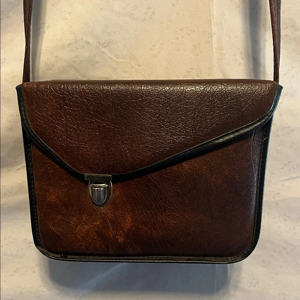 Vintage Brown Leather Camera Case